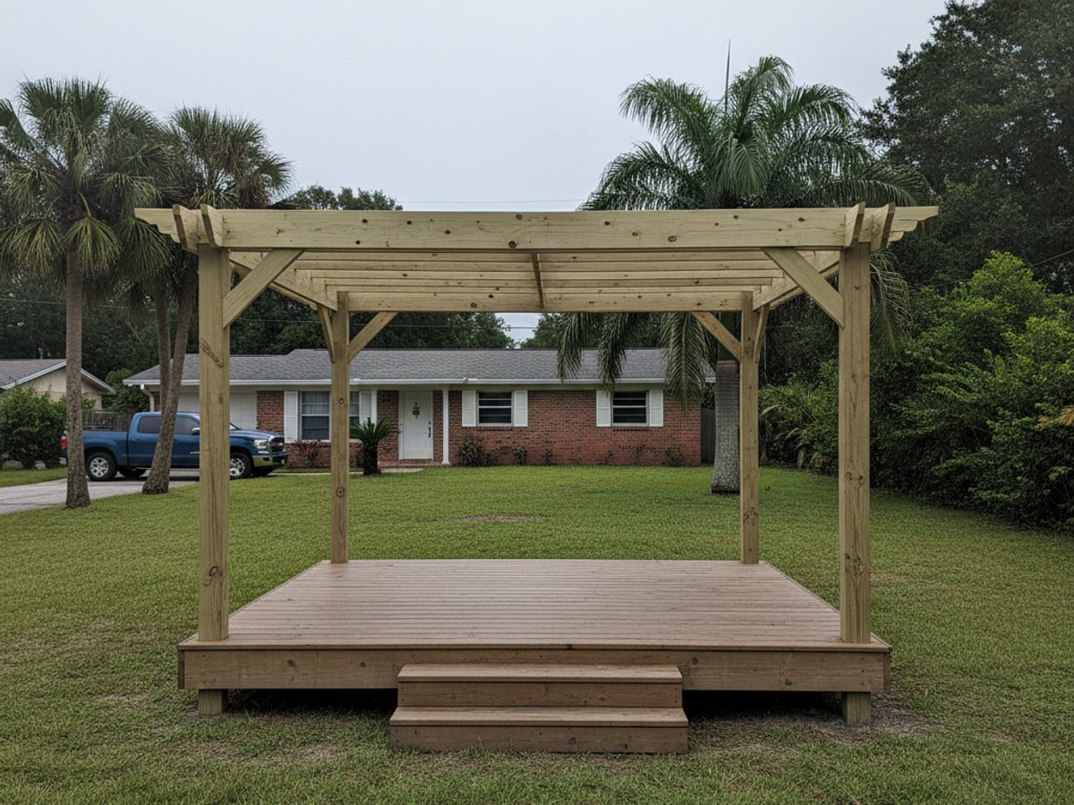 Deck Staining & Sealing completed by Pioneer Deck Co in Brandon, FL